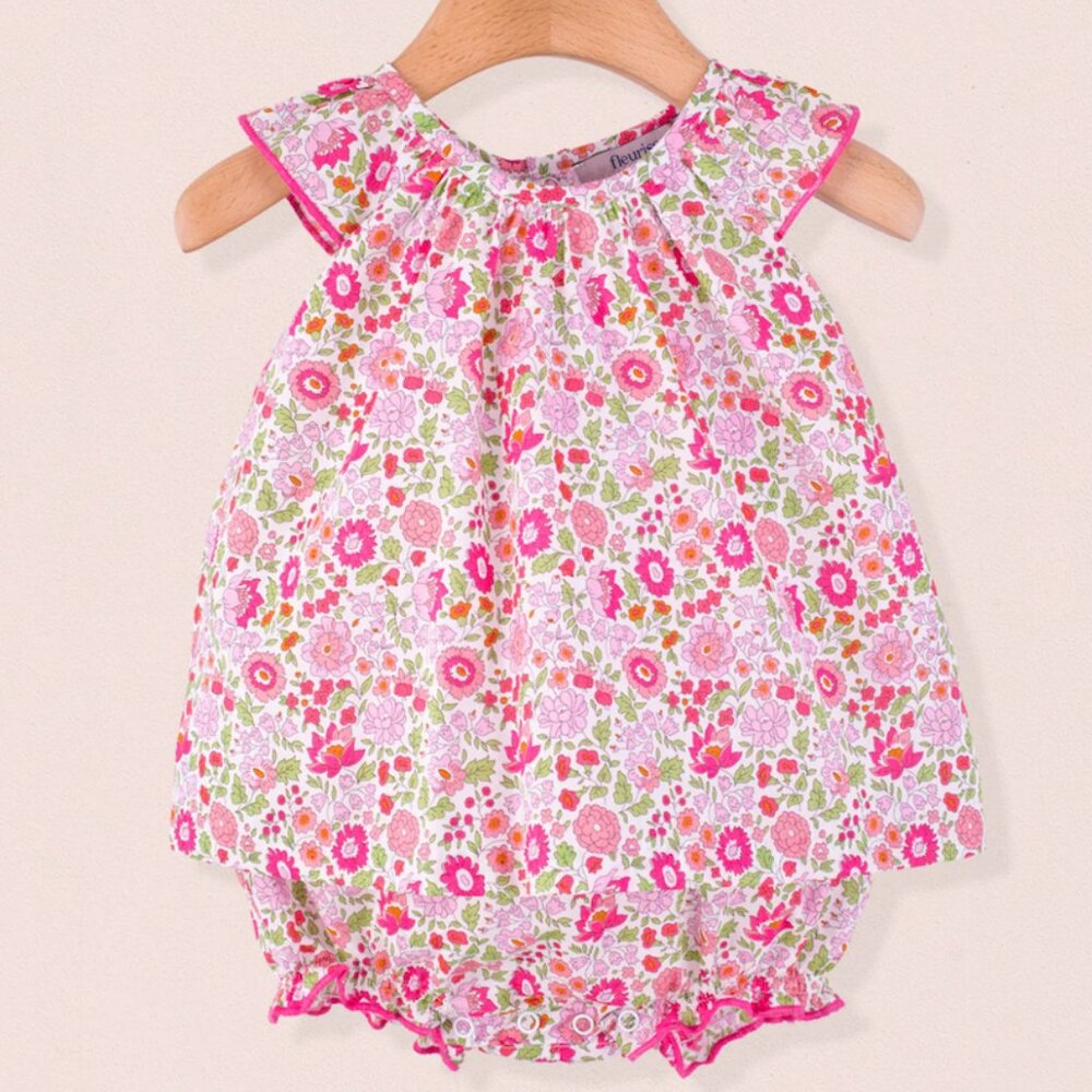 Fleurisse 12-18M Pink Floral Romper